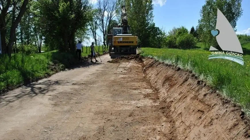 Gmina Giżycko realizuje projekt „Budowa Mazurskiego Traktu Rowerowego”