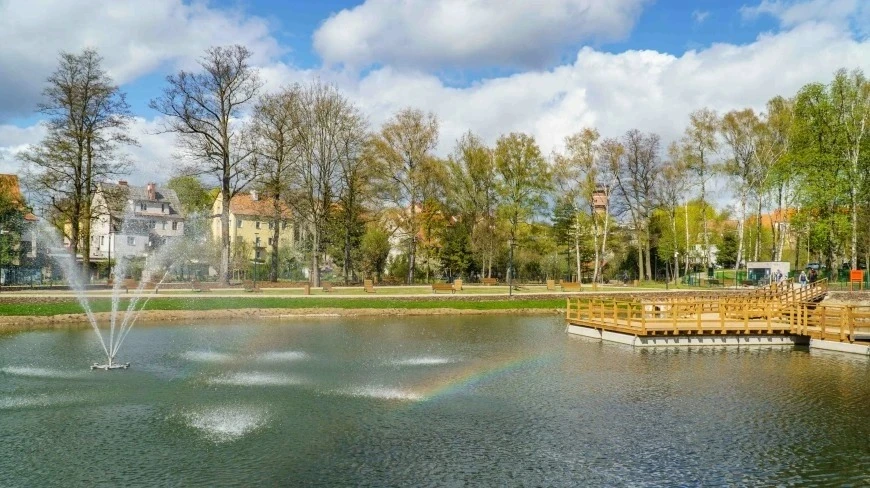 Park Światła w Małpim Gaju w Giżycku