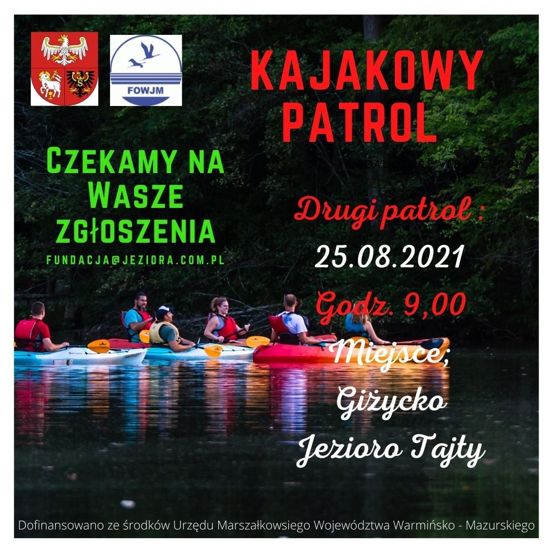 Dołącz do kajakowego patrolu na Mazurach