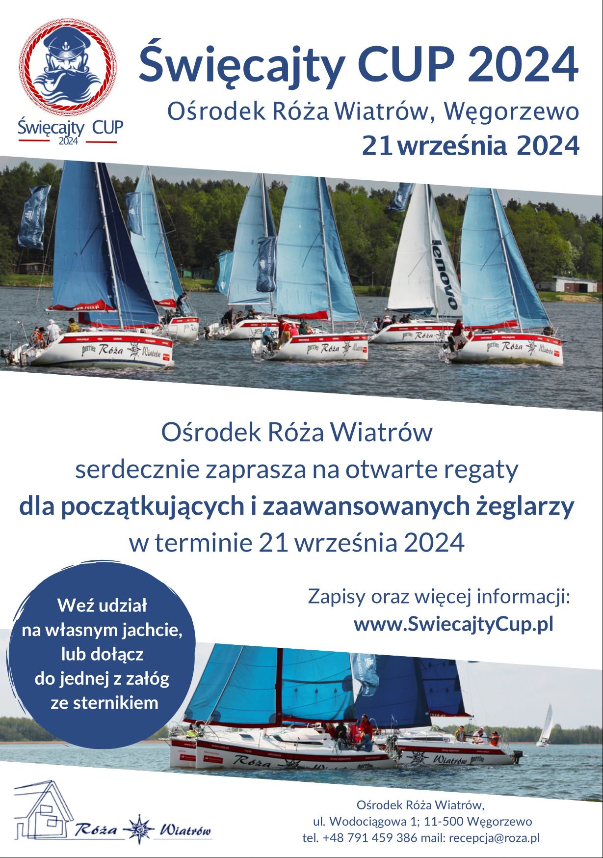 Regaty Święcajty Cup na dwóch jeziorach na Mazurach